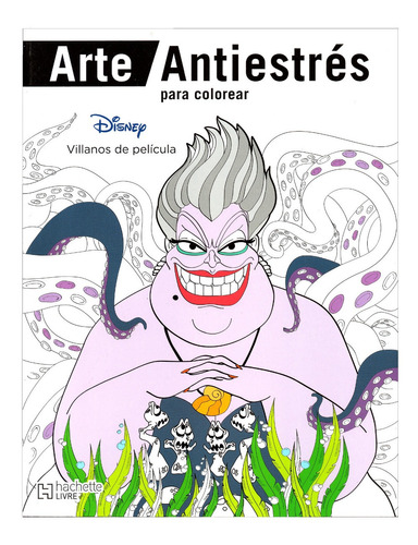 Villanos Ursula Malefica Cruela Hades Libro Colorear Disney