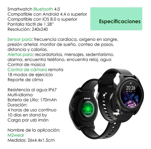 Imagen 5 de 5 de Reloj Smartwatch Vak T90 Bluetooth Ip67 Timer Mensajes Fit