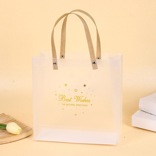 Nuevo Bolsa De Regalo Transparente, Bolsa Oro