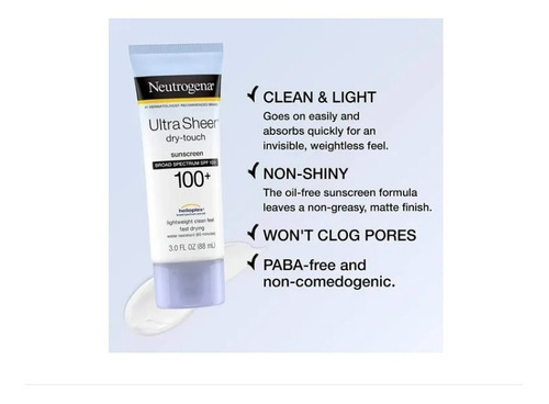 Protetor Solar Neutrogena Ultra Sheer Dry-touch Fps100 Impor