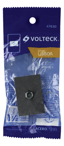 Toma De Television Acero 1.5 Mod Linea Lisboa Volteck 47830