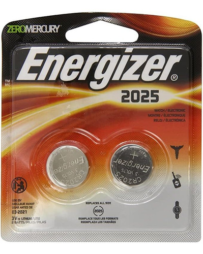 Energizer 2025bp-2 - Pilas De Botón De Litio (2 Unidades)