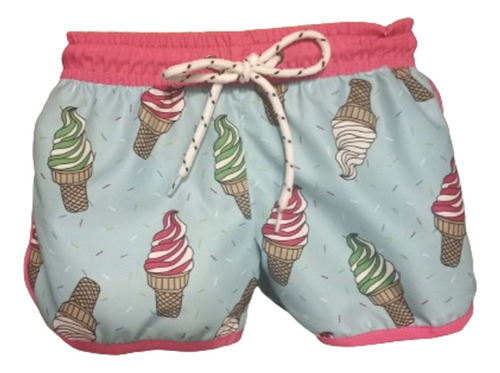 Short De Playa Traje De Baño Malla Surf Nena Talle 4 Años