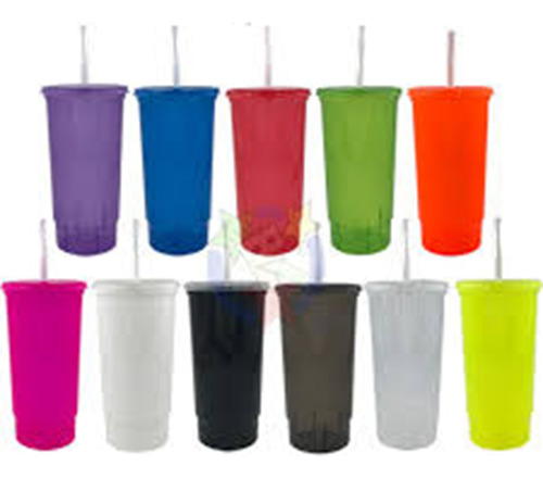 Vaso Bachelor Con Tapa Y Popote 32 Oz 10 Pz
