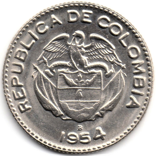 10 Centavos 1954 Nueva Y Con Todo El Brillo