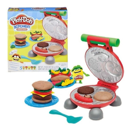 Masa Play Doh Hamburguesas A La Parrilla Hasbro Mundo Manias