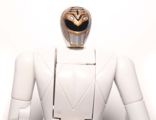 Power Rangers Branco Vira Cabeça Boneco Gigante 20cm Raro (Usado)