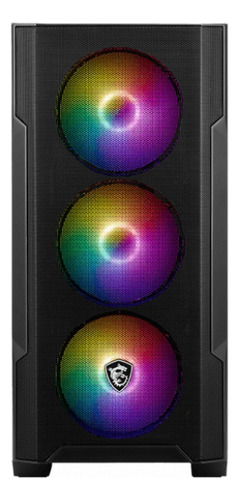 Gabinete Msi Mag Forge M100a Micro Atx Argb Acrilico Usb 3.2 Negro