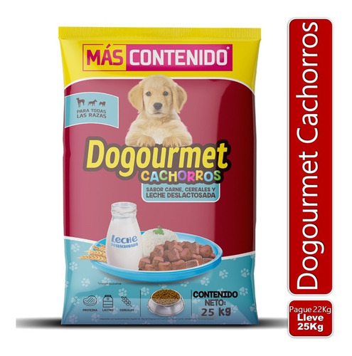Imagen 1 de 1 de Alimento Para Perros Dogourmet Cachorros Leche 22kg
