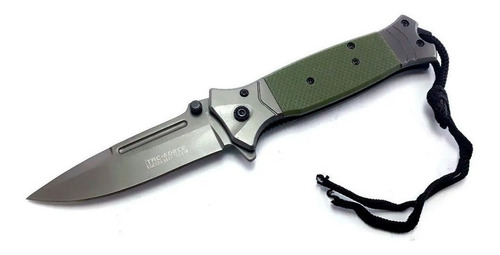 Navaja Táctica Cuchillo Plegable 9.5 Cm Hoja Verde Negro