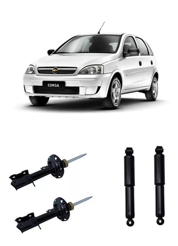 Kit 4 Amortecedores Gm Corsa Hatch Maxx 1.4 8v 2010 Monroe