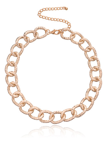 Collar De Cadena Gruesa Geométrica Retro Punk For Mujer