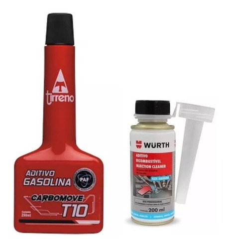 Injection Cleaner 200ml Wurth + Carbomove T10 Gasolina 