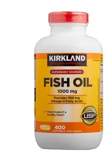 Fish Oil 1000mg Kirkland X 400 Softgels