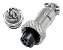 Comprar Conector Din Ficha Macho Y Hembra Chasis Microfono 5 Pines