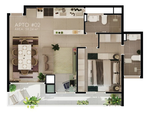 Imagem 21 de 28 de Cobertura Residencial Para Venda, Água Verde, Curitiba - Co8927. - Co8927-inc
