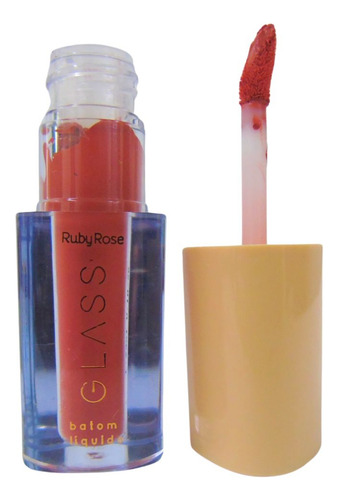 Batom Líquido Velvety Ruby Rose Glass Bg06 3,5ml