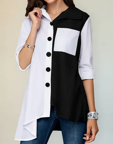 Blusa Larga Blusón Moda Informal Fresco Seda Studio F 
