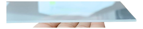 Placa Esmerilada Acrilico 2mm Espesor 19cm X 19cm Blanco