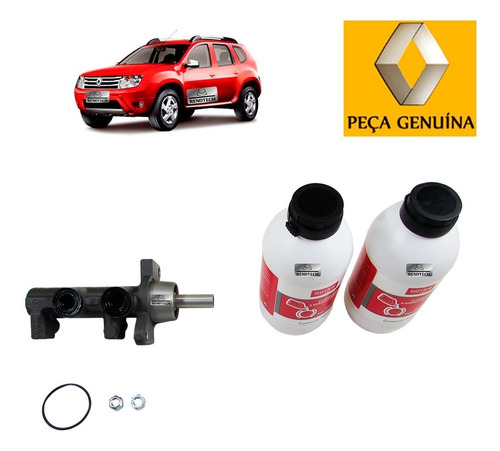 Kit Cilindro Mestre Freio Sem Abs E 2 Fluidos Freio Duster