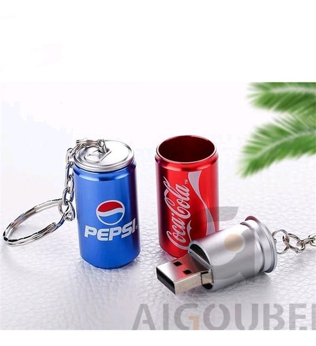 Memoria Usb 128 Gb Mini Cocacola Metálico 2.0 