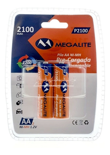 Imagen 4 de 5 de Cargador De Pilas + 4 Pilas Recargables Aa 2100mah