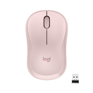 Logitech M220 Silent, Mouse Inalámbrico / 90% Más Silencioso Color Rosa