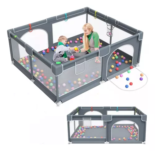 Parque Infantil Bebe 180 x 150 x 68 cm, Parque de Juegos para Bebé, con  Malla