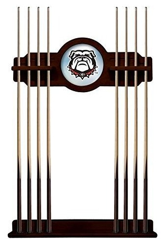 Georgia  Bulldog Cue Rack En Inglés Tudor Acabado