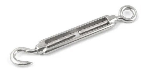 Imagen 3 de 6 de Tensor Ojo Gancho Cable Acero Galvanizado 6mm 1/4 PuLG
