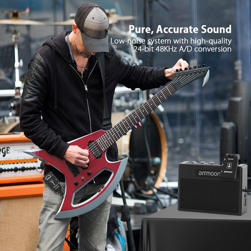 Transmisor Y Receptor Para Guitarra Ammoon 6 Canales