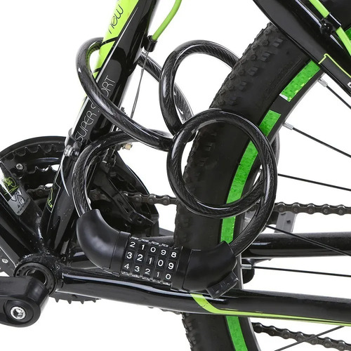 Imagen 5 de 5 de Candado Bicicleta Cable De Seguridad Guaya Antirrobo