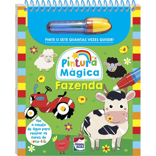 Pintura Mágica: Fazenda, de Curious Universe UK Ltd.. Happy Books Editora Ltda., capa dura em português, 2022