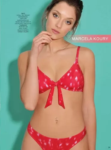 Bikini Top Armado Y Colales 3411 Marcela |