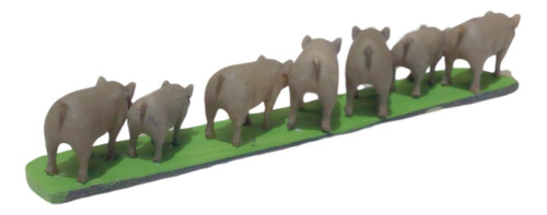 Set Animales Chancho Salvaje Cerdo Jabali Ho 1/87 Pintados 7