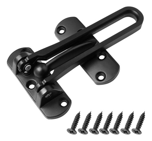 Cerradura De Refuerzo Saishang Negra Para Puerta 14.5x5.6cm