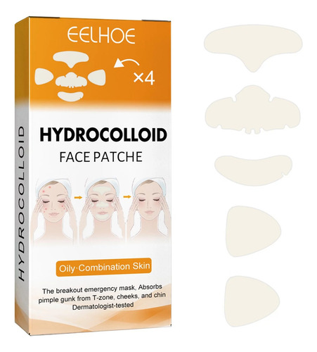 Ee Parche Facial Cara Hidrocoloide Reduce Acne, Espinillas Tipo De Piel Mixta