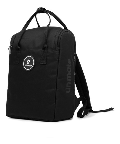 Mochila Matera + Mate Acero Inoxidable Un Mate - Negro