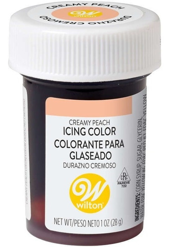 Imagen 1 de 1 de Colorante En Gel Durazno Cremoso. Wilton