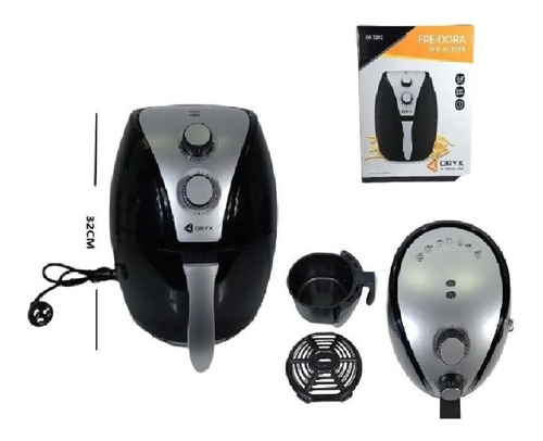 Imagen 4 de 5 de Freidora Eléctrica De Aire Sin Aceite Oryx 3.2lts 1300w