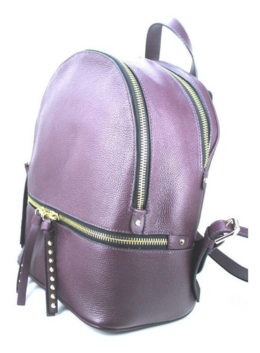 Imagem 5 de 5 de Mochila Couro Legitimo Média Duas Divisórias Carrano 800445