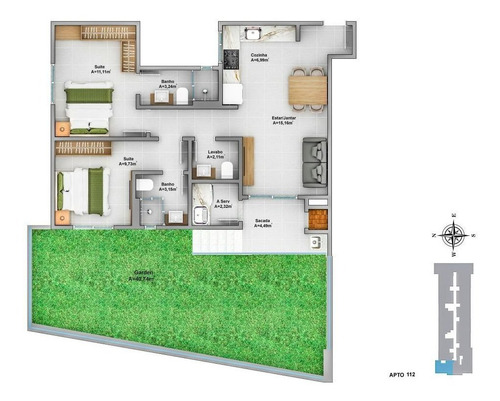 Imagem 9 de 11 de Apartamento Em Centro, Florianópolis/sc De 70m² 2 Quartos À Venda Por R$ 426.953,00 - Ap1223898-s