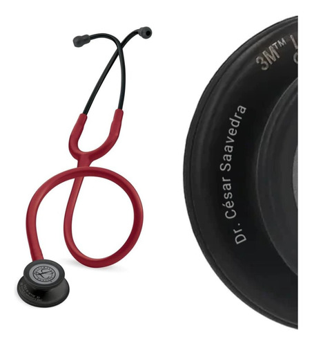 Fonendo Littmann Classic Iii  Burdeo 5868 + Grabado Láser