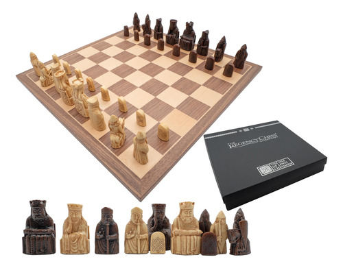 Juego De Ajedrez De Lujo Isla De Lewis 15.75 Pulgadas