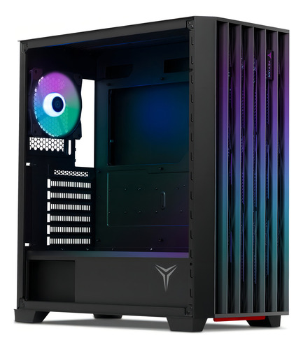 Gabinete Gamer Yeyian Phoenix Con Ventana, Midi-tower, Atx/micro-atx/mini-itx, Usb 3.2, Sin Fuente, 4 Ventiladores Argb Instalados, Enfriamiento Liquido Soportado 360mm, Negro, Ycm-appho-01