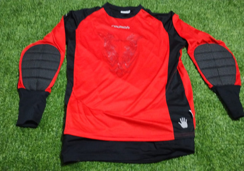 Camiseta Arquero Reusch Roja Y Negra Con Protección 