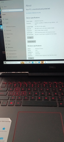 Gamer I7 Nvidia Geforce Gtx 1060 Dell Asus Tuf Rog Alienware Negro (Usado)