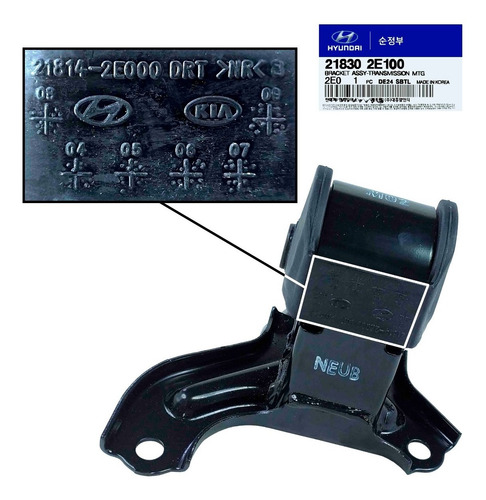 Base Motor Caja Izquierda Tucson 2007 2008 2009 Automatico
