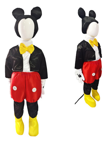 Disfraz Cosplay Mickey Mouse Personaje Raton Caricatura