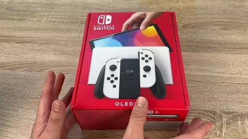 Nintendo Switch OLED 64GB Standard cor branco e preto